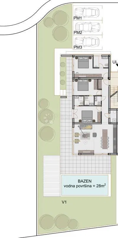 Appartamento con piscina e giardino vicino alla spiaggia – Rovigno, nuova costruzione – 2