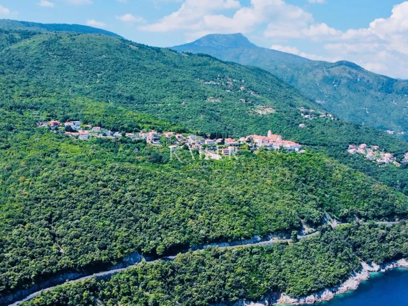 Opatija, Mošćenice - Váš pohľad na Kvarner, stavebný pozemok s prebiehajúcou výstavbou luxusnej vily – 2