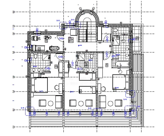 Skitača, Isztria: Építési telek jóváhagyott villa tervvel – 3