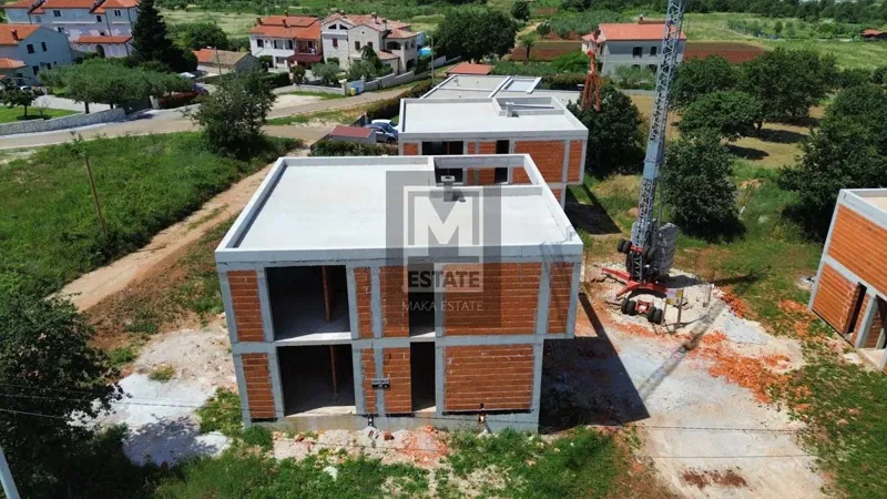 Parenzo, dintorni, casa nella fase Rohbau con vista aperta sul mare! – 2