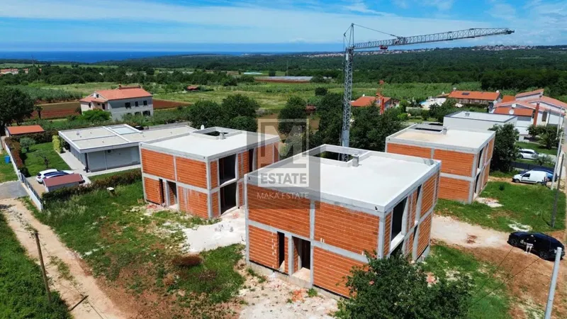Parenzo, dintorni, casa nella fase Rohbau con vista aperta sul mare! – 2