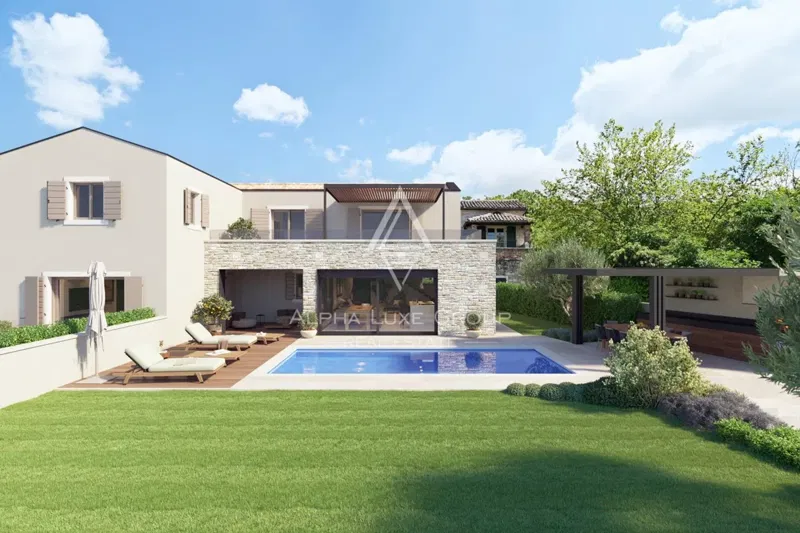 Tinjan, Istria: Villa in pietra con piscina e vista – 2