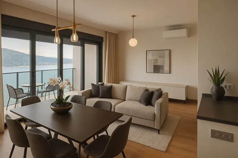 Una villa moderna in costruzione con vista mare – 3