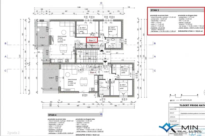 Apartment with roof terrace and sea view - Tar (Vabriga) Z2-S3 – 3