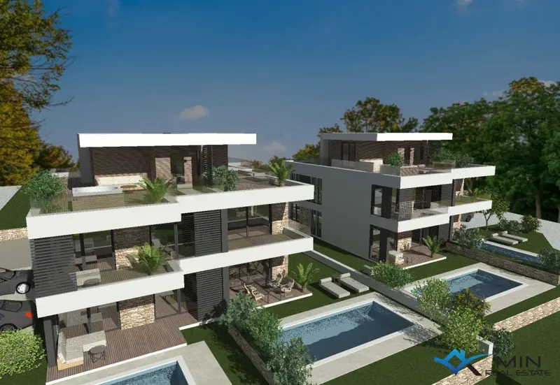 Appartamento con terrazza sul tetto e vista mare - Tar (Vabriga) Z2-S4 – 2