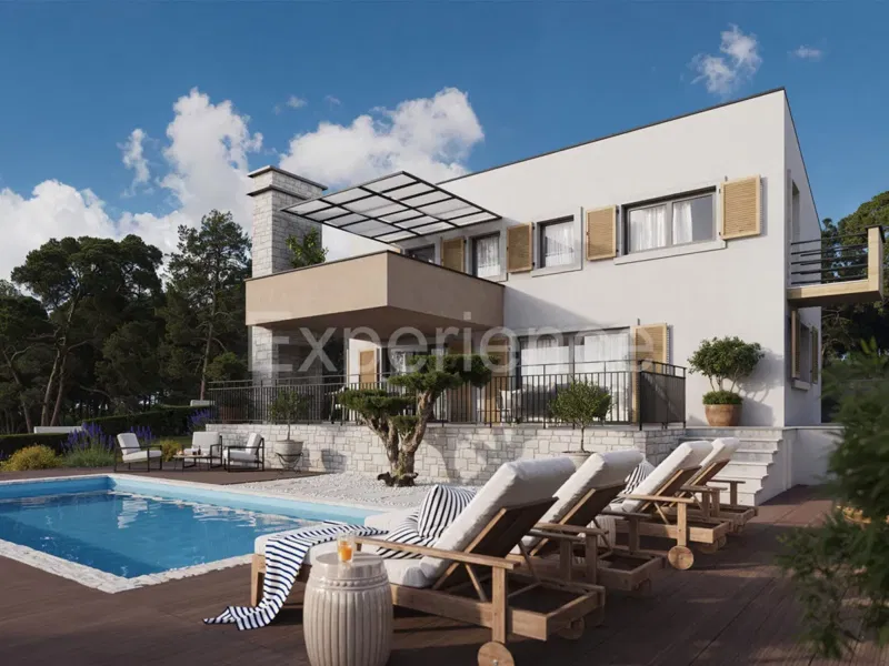 ISTRIA, Vižinada: Elegant modern villa in the ROH-BAU phase of construction! – 3