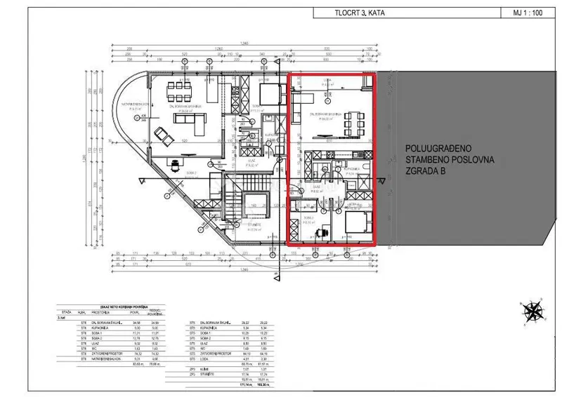 Flat Tar, Tar-Vabriga, 64,57m2 – 3
