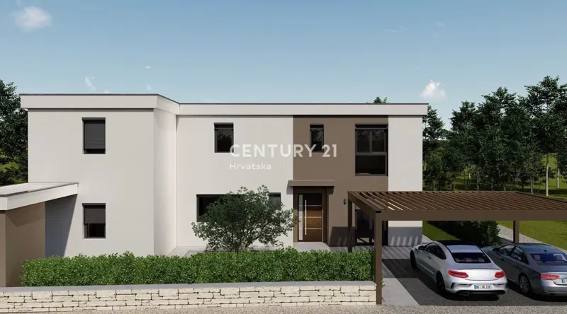 POREČ, VENDESI CASA CON PISCINA, NUOVA COSTRUZIONE, ULTIMA DISPONIBILE VICINO ALLA CINTURA VERDE – 2