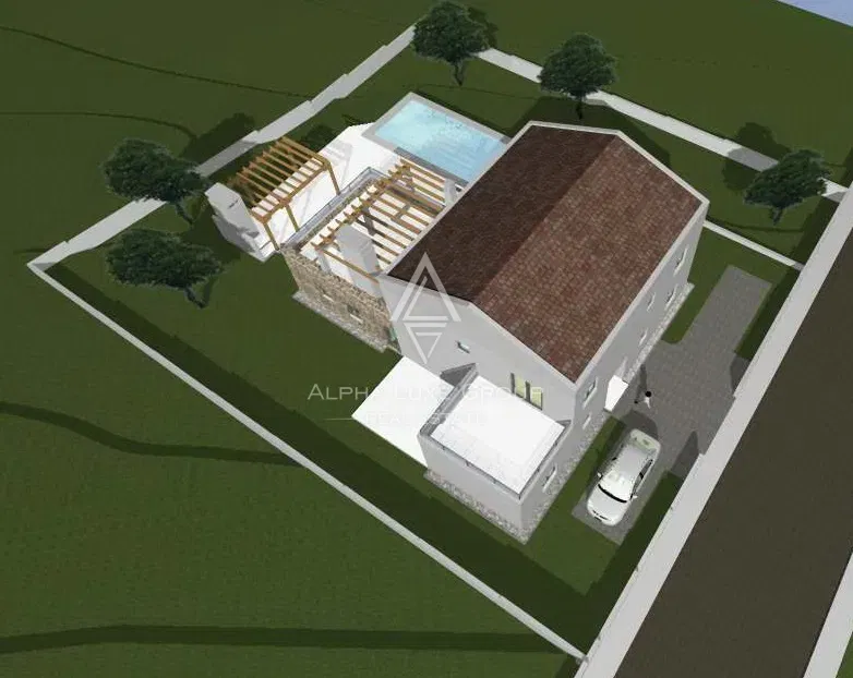 Višnjan, Istria: Building land with sea view, permit – 3
