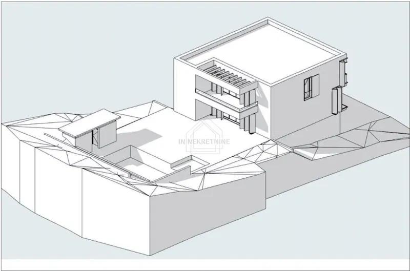 Building plot with CONSTRUCTION PERMIT for a villa, only 70 m from the sea! – 2