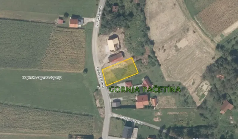 Gornja Pačetina - Građevinsko zemljište 800 m2