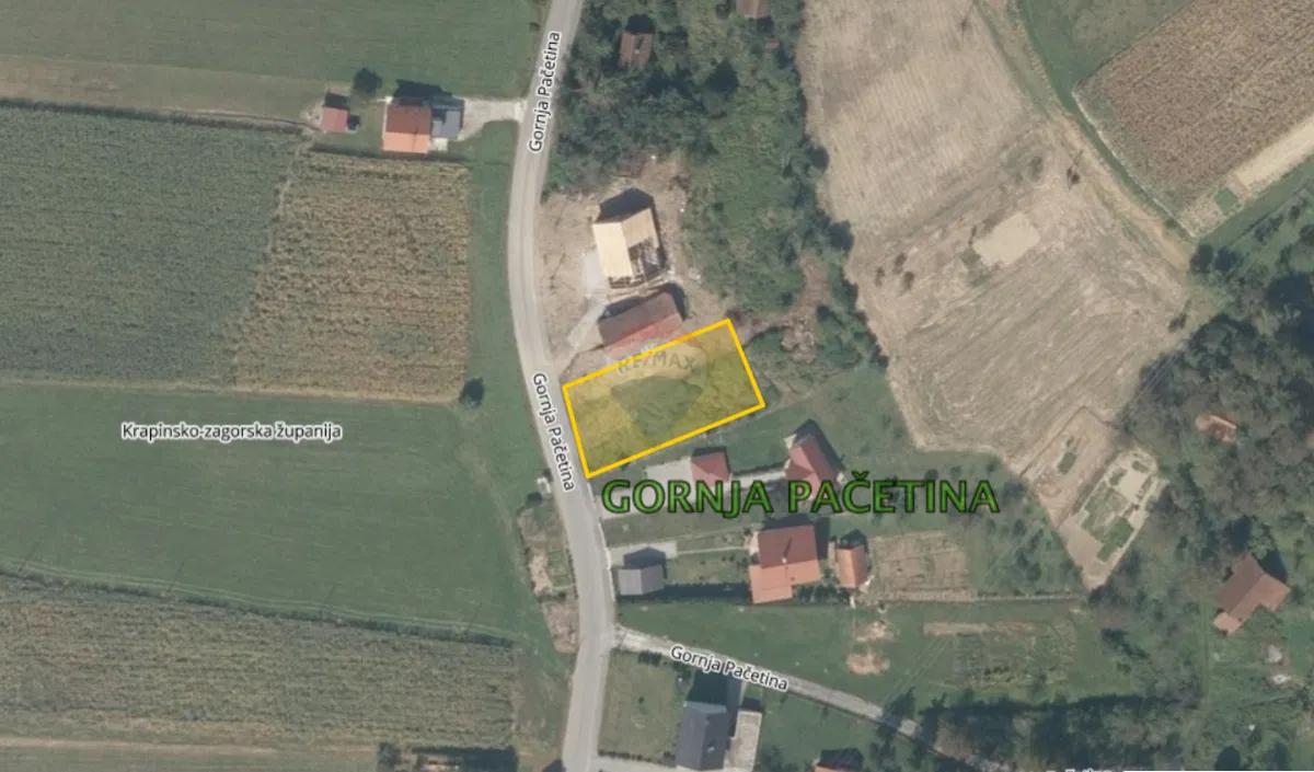 Gornja Pačetina - Građevinsko zemljište 800 m2