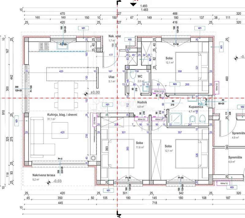 House Kaštelir, Kaštelir-Labinci, 88,40m2 – 2