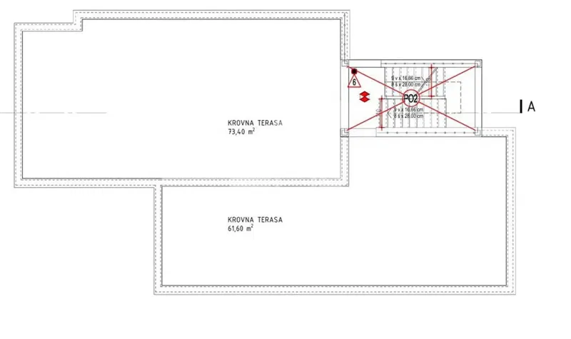 OKRUG GORNJI**Penthouse apartment with roof terrace, 61,74 m2 + 61,60 m2 ! – 3