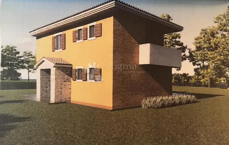 DINTORNI DI VIŠNJAN, TERRENO CON PROGETTO PER LA COSTRUZIONE DI UNA CASA CON PISCINA – 2