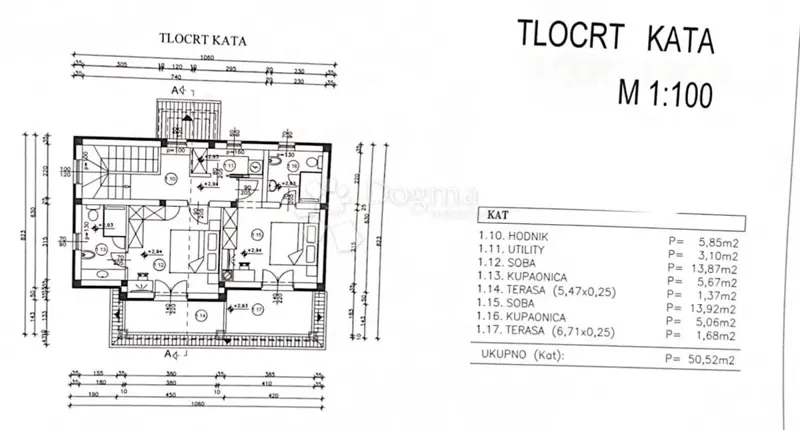 DINTORNI DI VIŠNJAN, TERRENO CON PROGETTO PER LA COSTRUZIONE DI UNA CASA CON PISCINA – 3