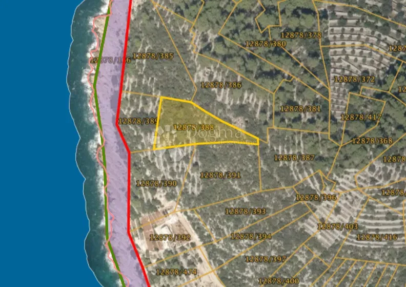 Terreno agricolo Vela Luka, 7.900m2 – 2