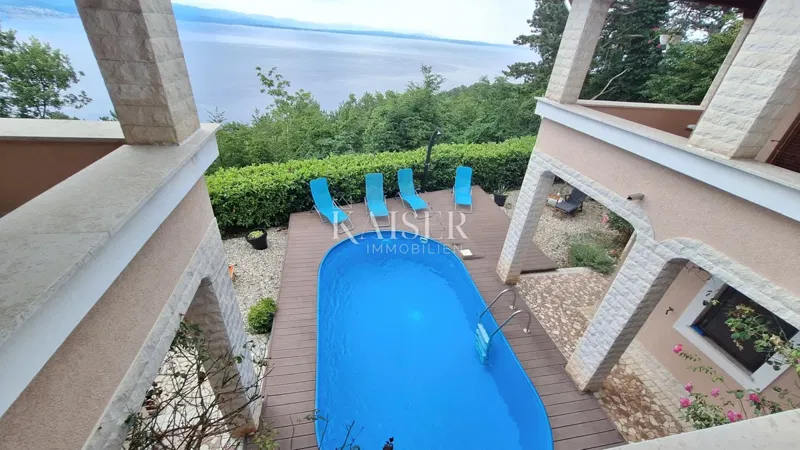 Abbazia, Veprinac, casa familiare con piscina, vista sul Quarnero – 2