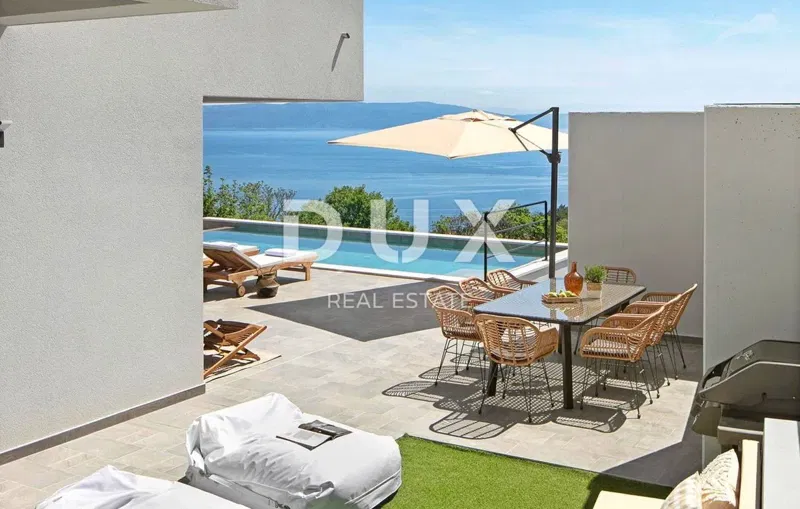 ISTRIEN, RABAC – Eine außergewöhnliche Villa mit spektakulärem Blick auf das Meer – 2