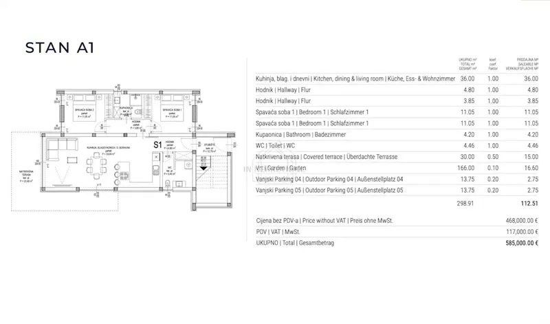 EXCLUSIVE NEW BUILD, Ground Floor with Garden! – 2