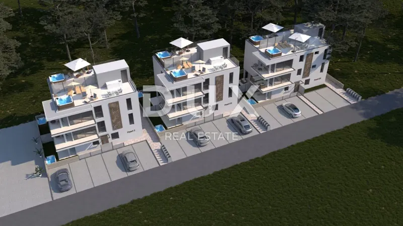 ZADAR, VIR - Luxurious apartment with a roof terrace and a beautiful view of the sea in front of Jadro beach! BS3 – 3