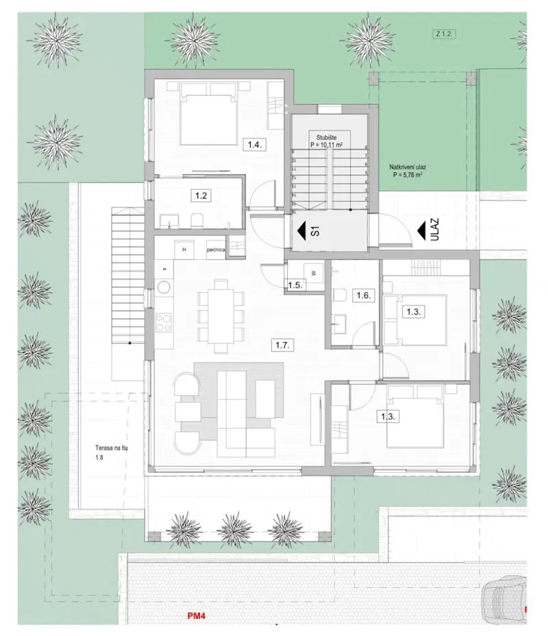 KRK! APARTMENT WITH THREE BEDROOMS IN A GROUND FLOOR WITH GARDEN! – 2