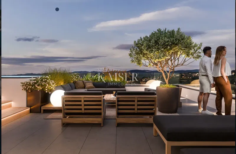 Trogir, Čiovo - luxus három hálószobás penthouse a tengerparton, 162,56 m2 – 2