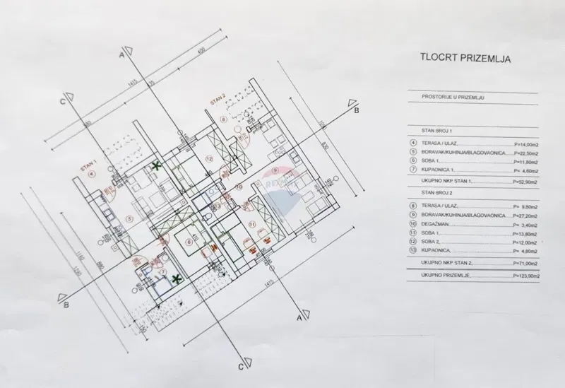 Appartamento Žegoti, Kastav, 72,88m2 – 2