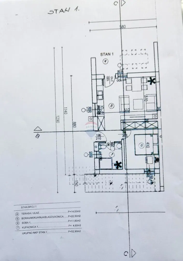 Appartamento Žegoti, Kastav, 72,88m2 – 3