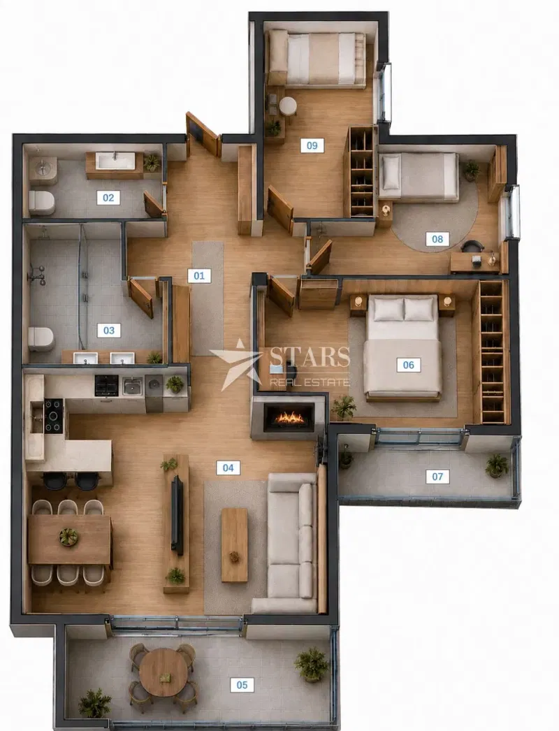 Krk, Omišalj — New Build with Sea View – 3