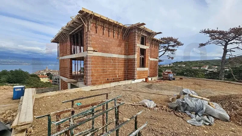 Vrbnik, new building, apartment with garden and sea view! – 2