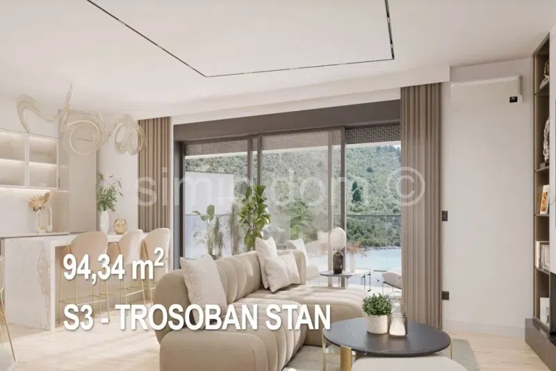 Modern three-bedroom apartment 30 m from the sea, Rogoznica – 3