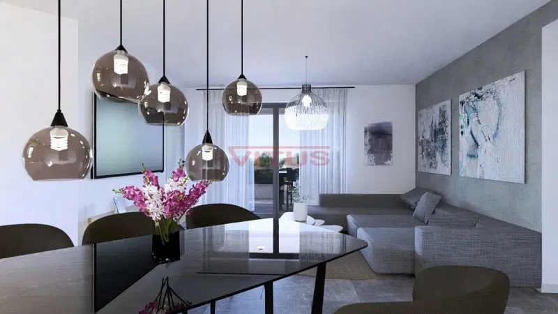 Moderan trosobni penthouse sa prekrasnim pogledom na more (s2280)