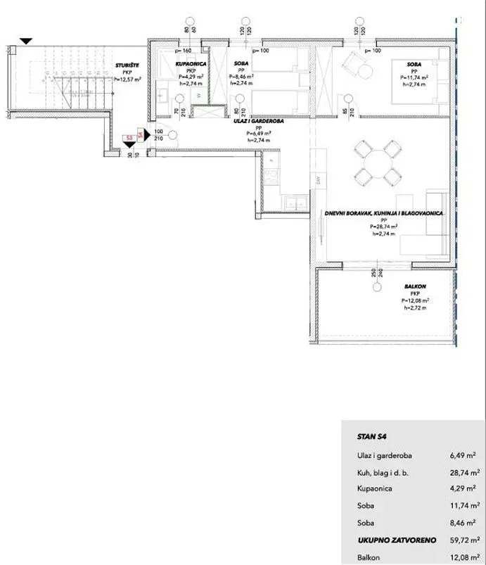 TROGIR - SALDUN*** Two-bedroom apartment on the first floor 59 m2 + 12 m2! – 3