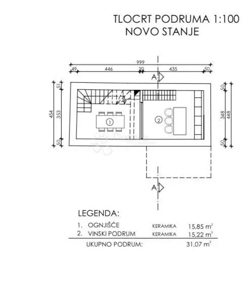 TERRENO CON CASA IN PIETRA, BELLISSIMA VISTA E PROGETTO PER CASA CON PISCINA – 2