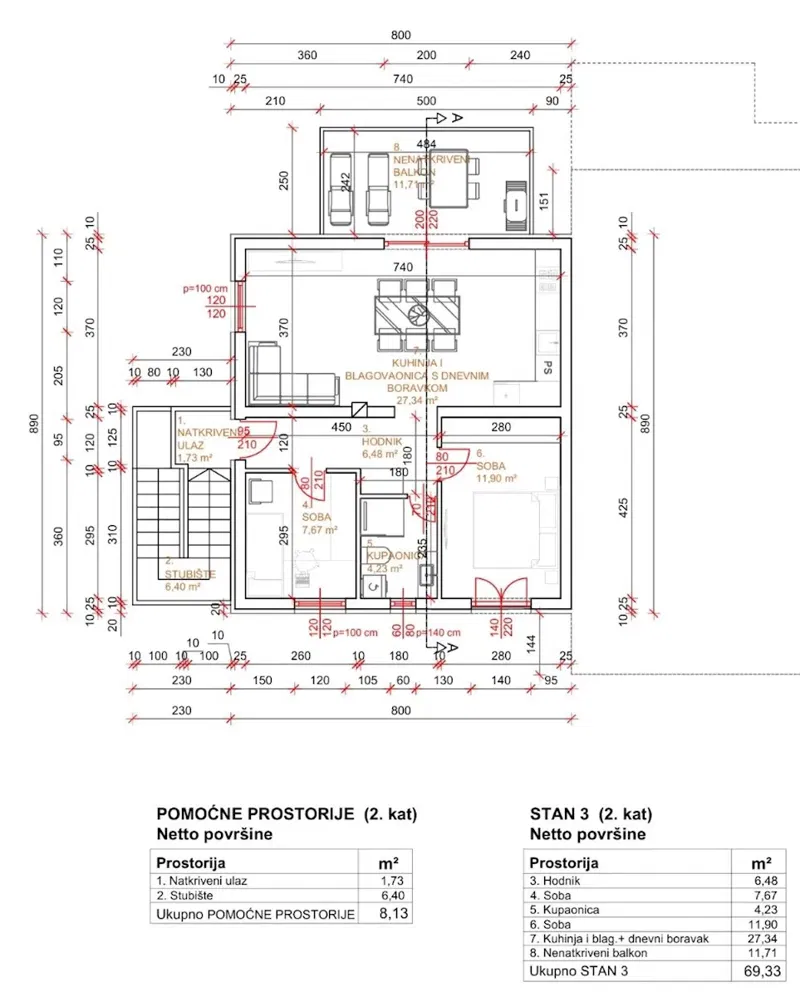 ISLAND OF KRK! APARTMENT WITH TWO BEDROOMS ON THE SECOND FLOOR! – 2