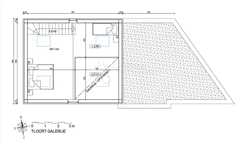 Építési telek Brodarica, Šibenik - Okolica, 381m2 – 3