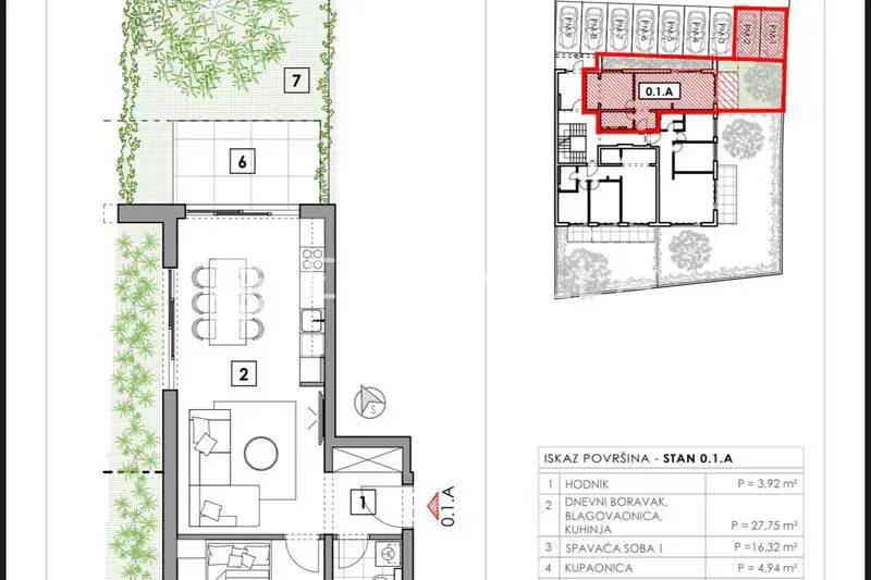 Istria, Tar, NEW BUILDING, 2 BEDROOM LIVING ROOM, GARDEN, in the city center – 2