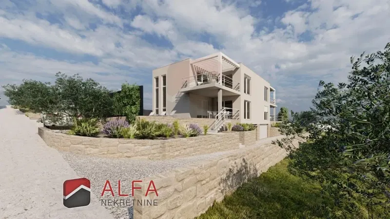 Croatia, Vodice – New Semi-Detached House for Sale with Garage, Swimming Pool and Sea View – 3