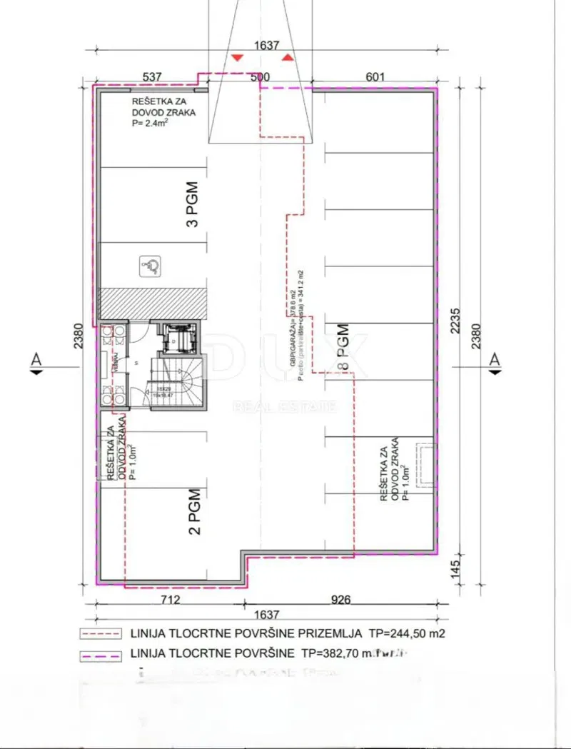 OPATIJA, IČIĆI - 2800m2 építési telek ELHELYEZÉSI ENGEDÉLYVEL!! És tengerre néző lakóépülethez - lakásokhoz / apartmanokhoz – 3