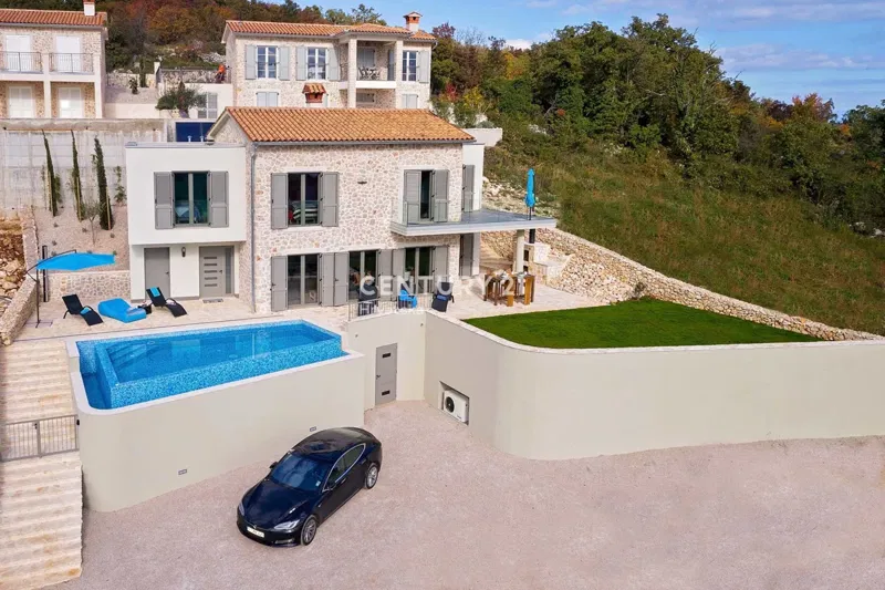 LABIN, BEAUTIFUL STONE HOUSE WITH AN OPEN SEA VIEW – 2