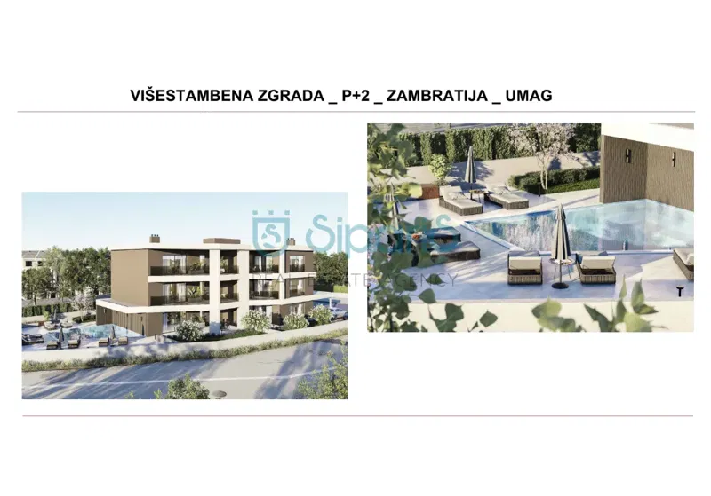 ZAMBRATIJA LUKSUZNI STANOVI NOVOGRADNJA SA BAZENOM PORED MORA  -EKSLUZIVA!!