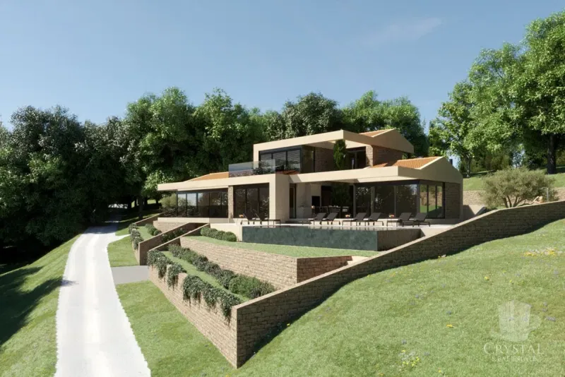 Na prodaju moderna villa s bazenom i građevinskom dozvolom