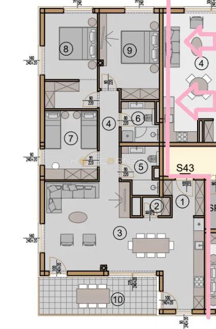Pulj, elitna nova stavba, dvigalo, penthouse, panoramski razgled na mesto – 3