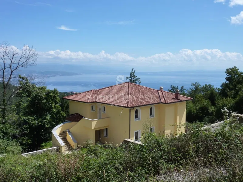 OPATIJA - VEPRINAC, nedokončana hiša s panoramskim pogledom na morje – 2