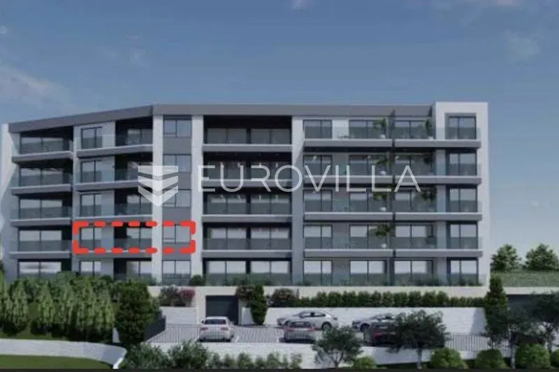 Luxury one-bedroom new build apartment in Makarska, 1st floor, sea view, 59.38 m² – 2