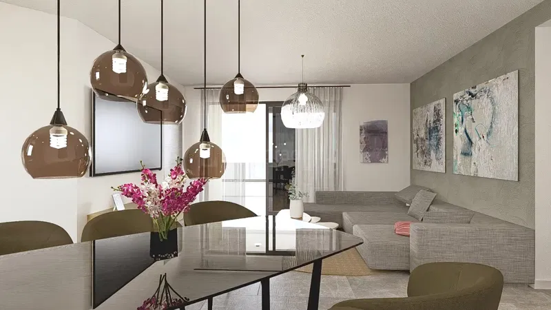 Vrbnik, modern apartman egy új épület 1. emeletén, tengerre néző kilátással! – 2
