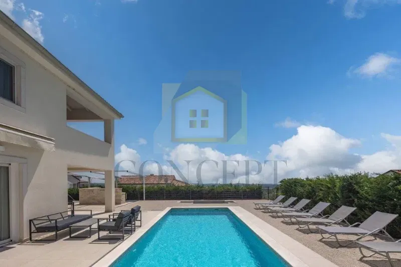 Poreč, Sveti Lovreč, Casa con piscina e vista mare, 12 km dal mare – 3