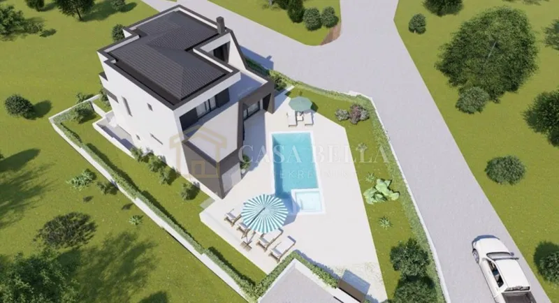 Barban,građevinsko zemljište s gotovim projektom od 655 m2 ! – 2