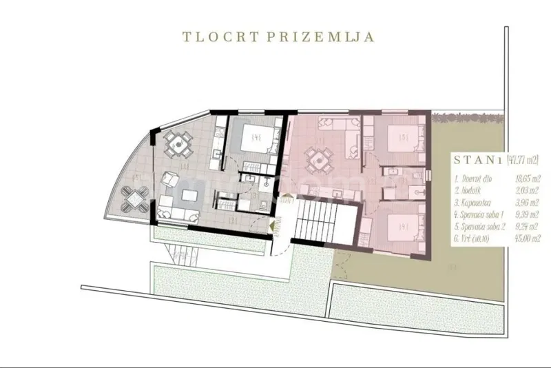 Mieszkanie Podstrana – 3